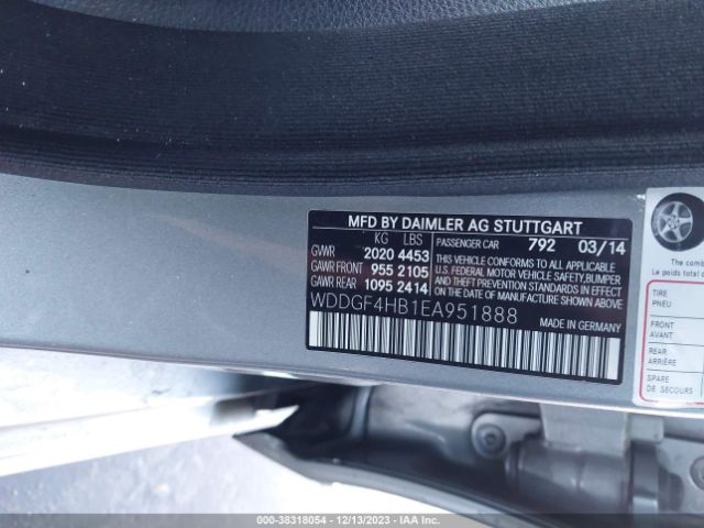 WDDGF4HB1EA951888 Mercedes-Benz C 250 Luxury/sport