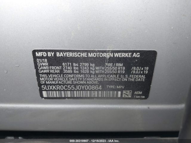 5UXKR0C55J0Y00864 BMW X5 Xdrive35i