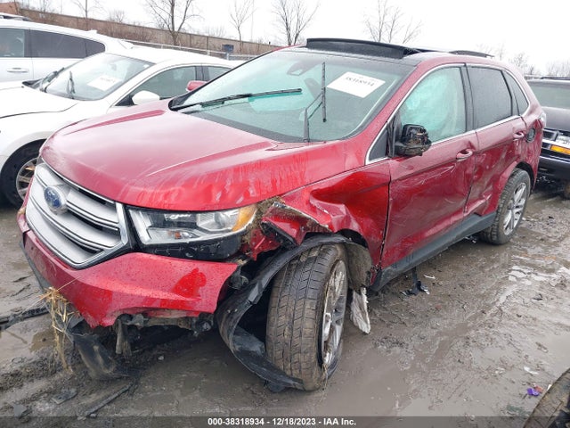 2015 FORD EDGE TITANIUM VIN: 2FMPK4K80FBB58327