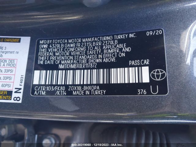 NMTKHMBX0LR117872 Toyota C-HR XLE