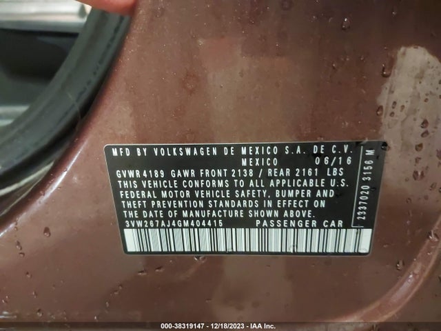 3VW267AJ4GM404415 Volkswagen Jetta 1.4t S W/technology