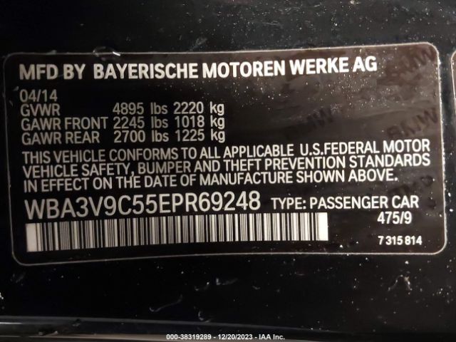 WBA3V9C55EPR69248 BMW 428i Xdrive