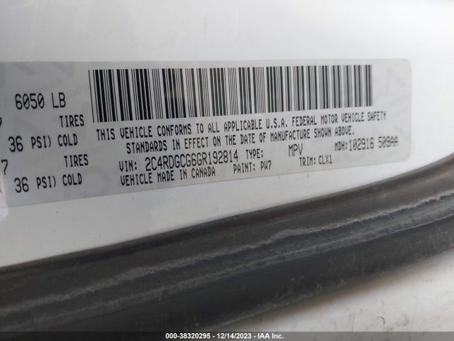 Dodge Grand Caravan Sxt 2016 2C4RDGCG6GR192814 Image 9