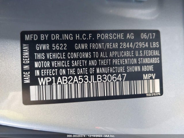 2018 PORSCHE MACAN WP1AB2A53JLB30647 Photo 8