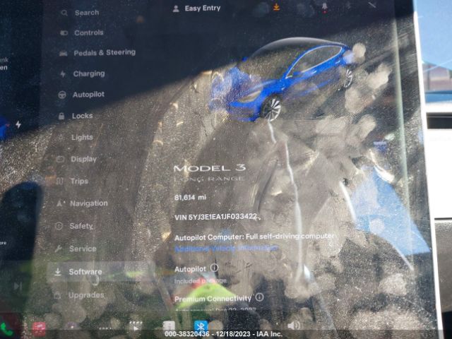 5YJ3E1EA1JF033422 Tesla MODEL 3