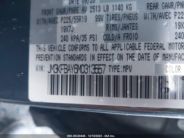 JM3KFBAY6M0313557 Mazda Cx-5 Grand Touring Reserve