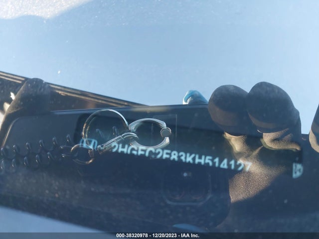 Продаж на аукціоні авто 2019 Honda Civic Sport, vin: 2HGFC2F83KH514127, номер лоту: 38320978