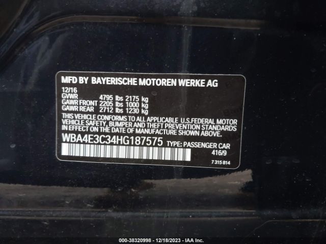 WBA4E3C34HG187575 BMW 440i Gran Coupe