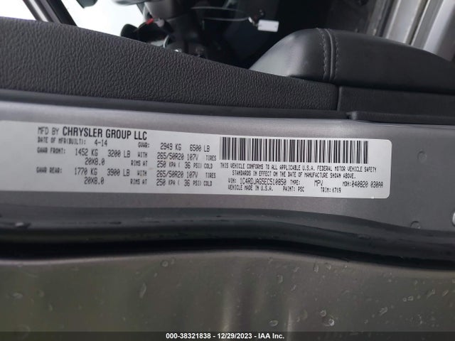 Dodge Durango Sxt 2014 1C4RDJAG5EC510850 Image 9