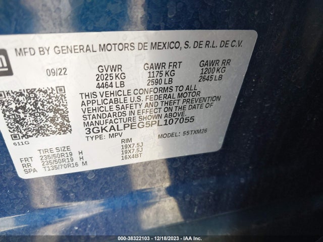 3GKALPEG5PL107055 GMC Terrain Fwd Slt