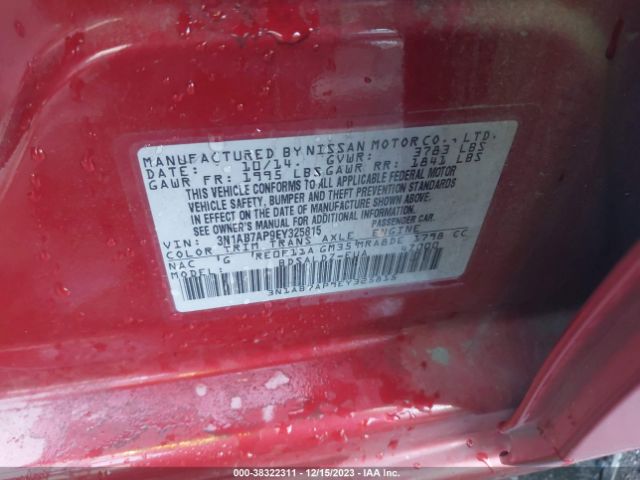 3N1AB7AP9EY325815 Nissan SENTRA SV
