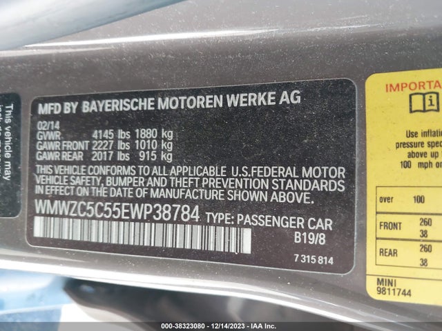 2014 MINI COUNTRYMAN WMWZC5C55EWP38784 Photo 8