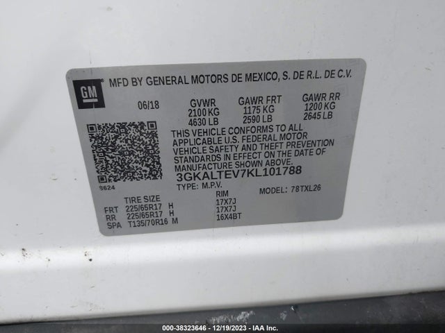 GMC Terrain Sle 2019 3GKALTEV7KL101788 Image 9
