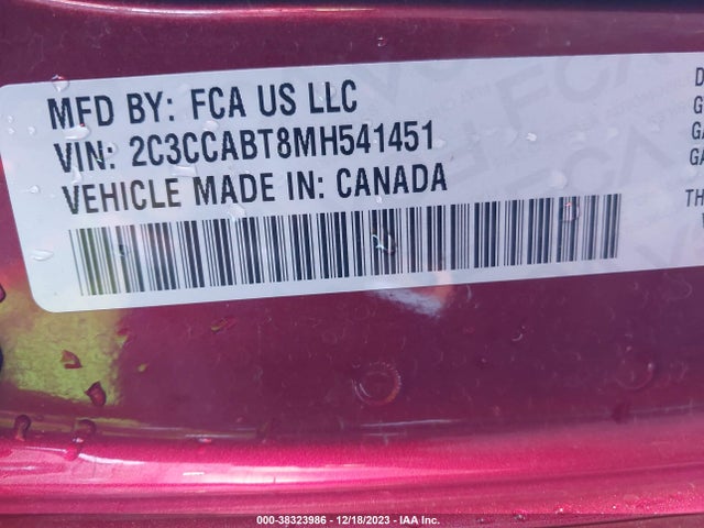 Chrysler 300 300s 2021 2C3CCABT8MH541451 Image 9