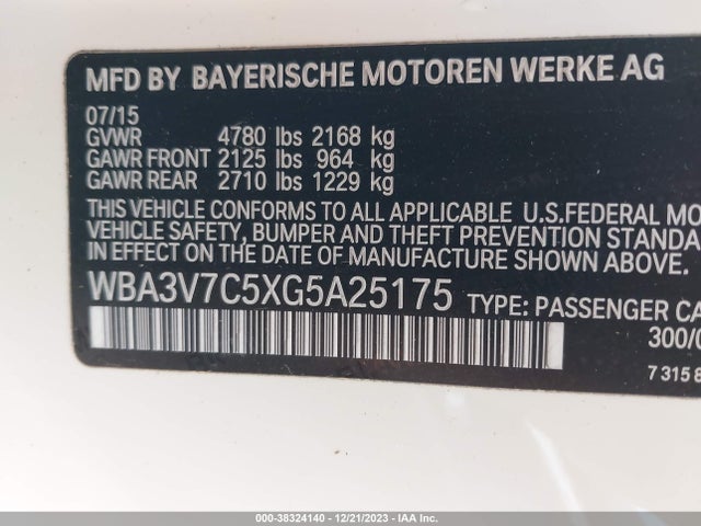 BMW 428i 2016 WBA3V7C5XG5A25175 Image 9