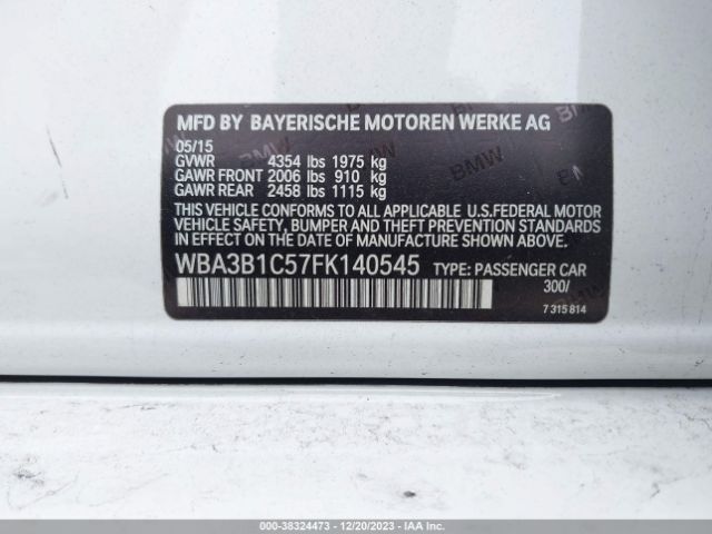 WBA3B1C57FK140545 BMW 320i