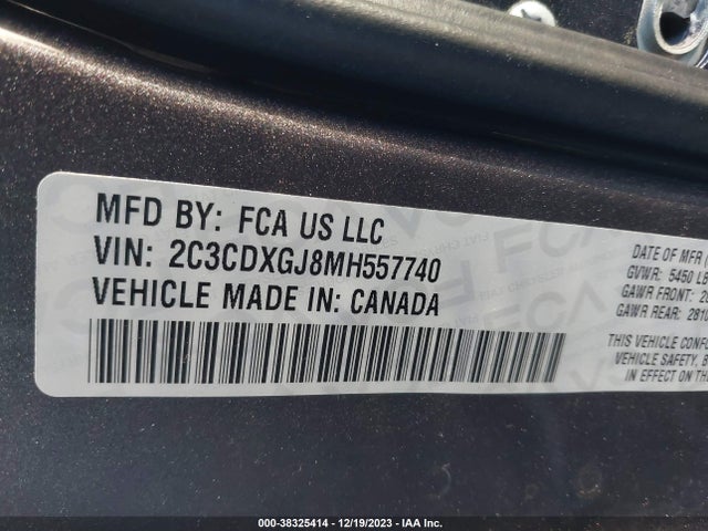 Dodge Charger Scat Pack Rwd 2021 2C3CDXGJ8MH557740 Image 9