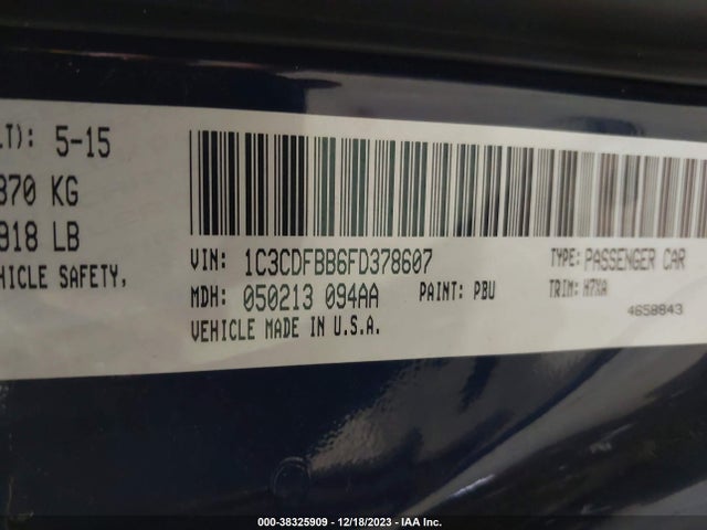 Dodge DART SXT 2015 1C3CDFBB6FD378607 Image 9