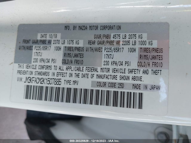 Mazda Cx-5 Touring 2019 JM3KFACM2K1507885 Image 9