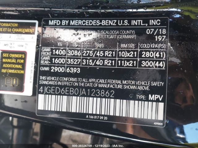 4JGED6EB0JA123862 Mercedes-Benz Amg Gle 43 Coupe 4matic