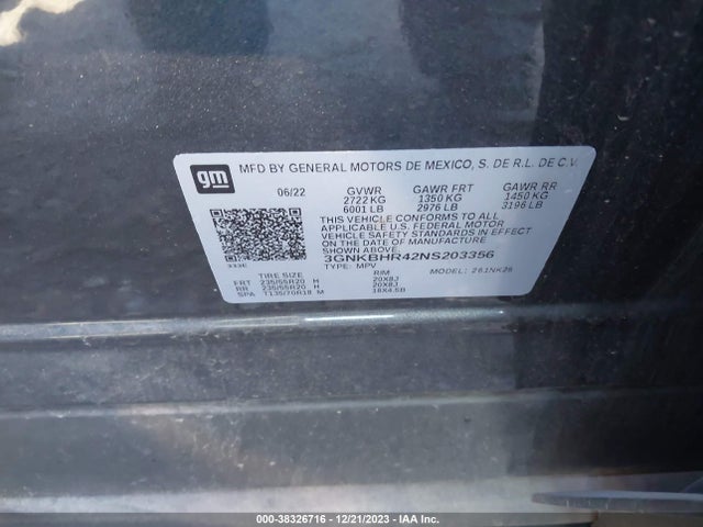 Chevrolet Blazer Awd 2lt 2022 3GNKBHR42NS203356 Image 9