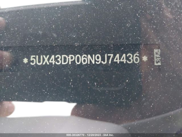 5UX43DP06N9J74436 BMW X3 Sdrive30i