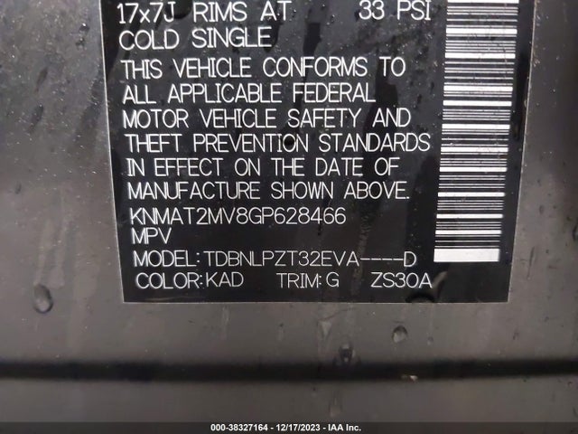 Nissan ROGUE S 2016 KNMAT2MV8GP628466 Image 9