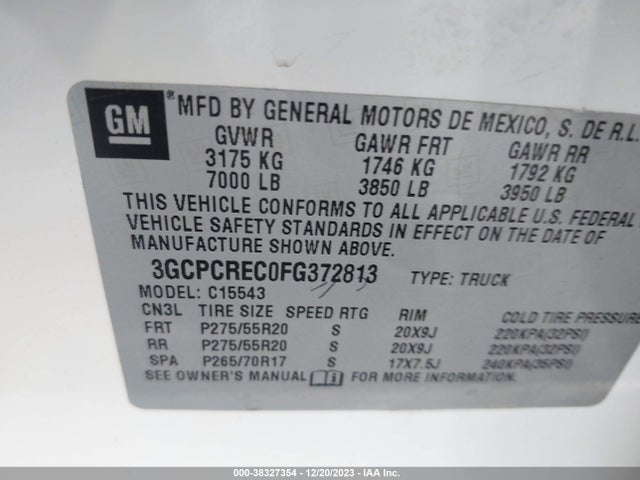 Chevrolet Silverado 1500 1lt 2015 3GCPCREC0FG372813 Image 9