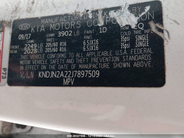 KNDJN2A22J7897509 KIA Soul