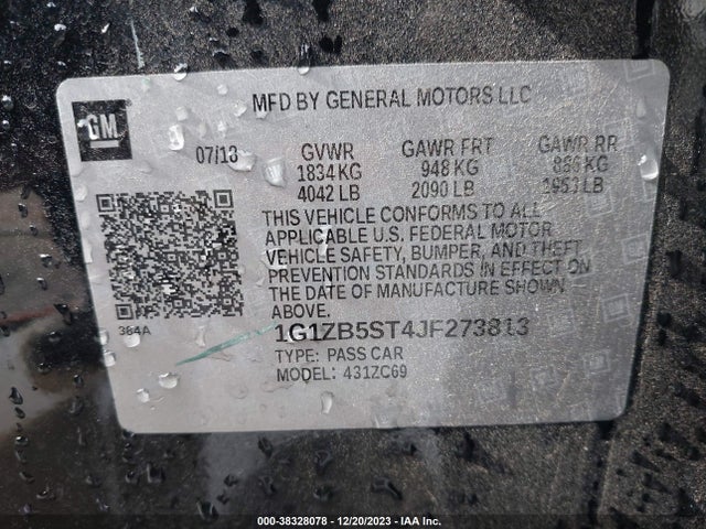 Chevrolet Malibu 1ls 2018 1G1ZB5ST4JF273813 Image 9