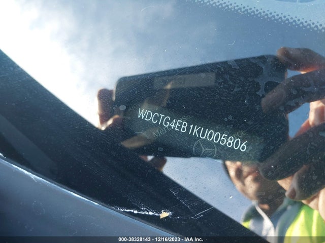 2019 MERCEDES-BENZ GLA 250 VIN: WDCTG4EB1KU005806