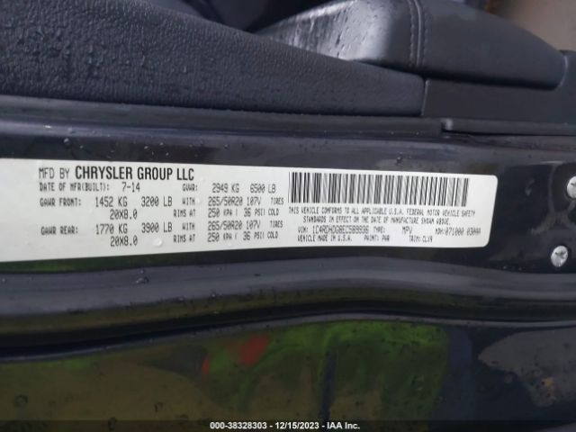 1C4RDHDG8EC589936 Dodge DURANGO LIMITED