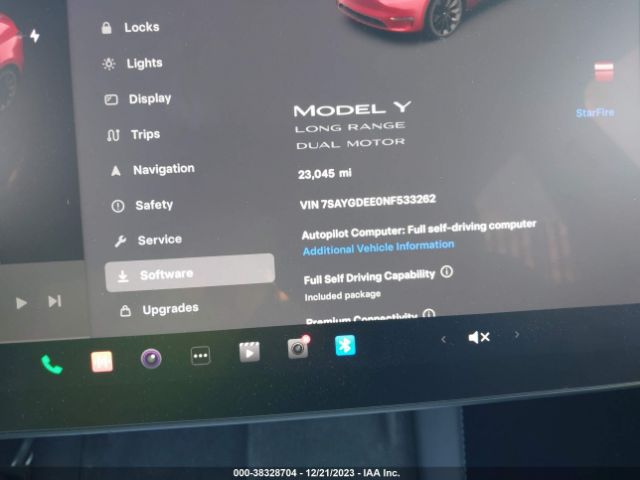 7SAYGDEE0NF533262 Tesla Model Y Long Range Dual Motor All-wheel Drive