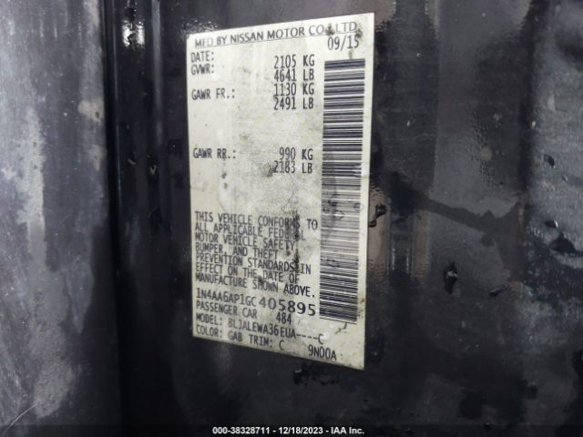 1N4AA6AP1GC405895 Nissan Maxima 3.5 Sl
