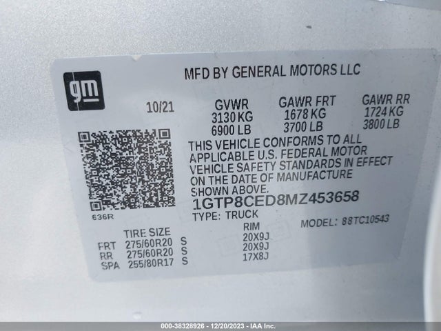 GMC Sierra 1500 2wd  Short Box Elevation 2021 1GTP8CED8MZ453658 Image 9