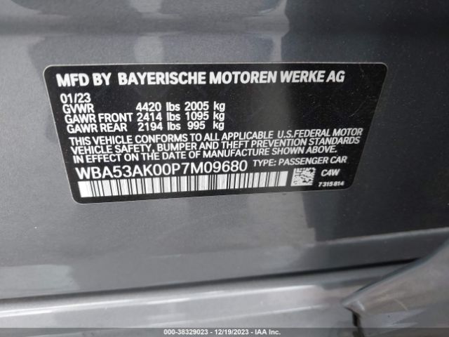 2023 BMW 228I GRAN COUPE WBA53AK00P7M09680 Photo 8