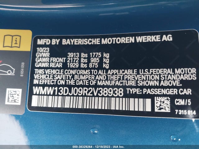 2024 MINI SE HARDTOP WMW13DJ09R2V38938 Photo 8