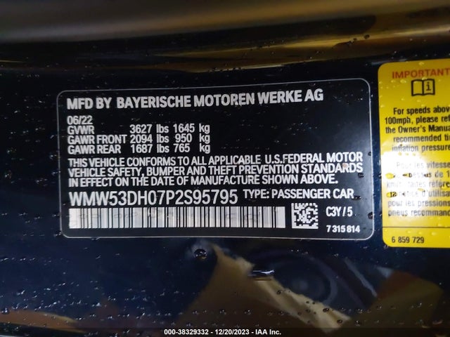 2023 MINI HARDTOP WMW53DH07P2S95795 Photo 8