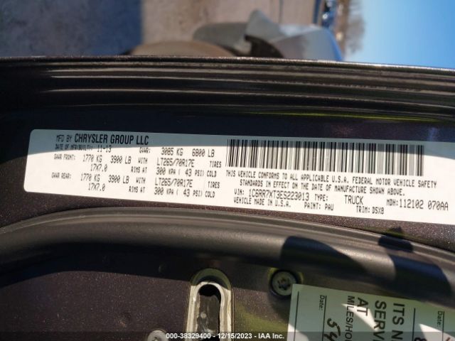 1C6RR7XT3ES223013 RAM 1500 Ssv
