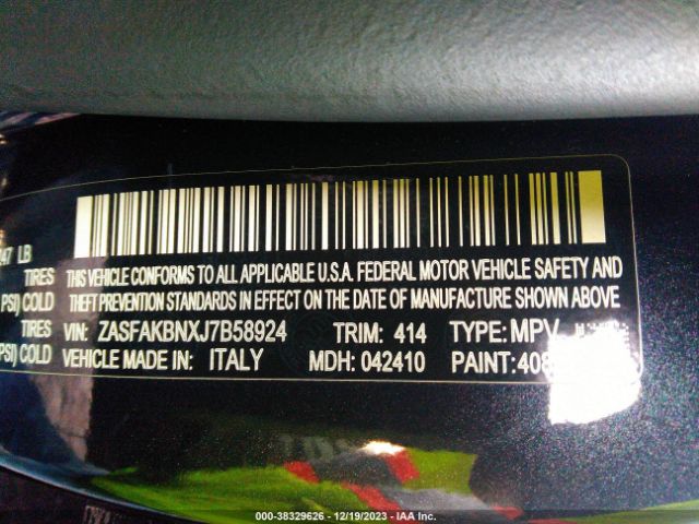 ZASFAKBNXJ7B58924 Alfa Romeo Stelvio Ti Awd