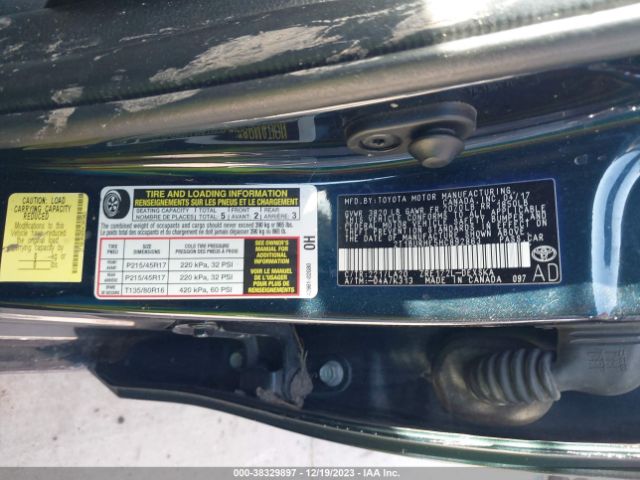 2T1BURHE5HC892863 Toyota Corolla Xse