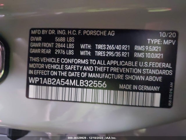 2021 PORSCHE MACAN WP1AB2A54MLB32556 Photo 8