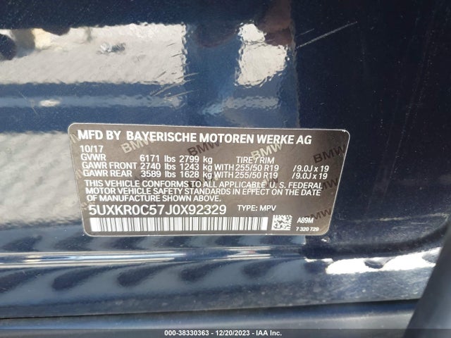 5UXKR0C57J0X92329 BMW X5 Xdrive35i