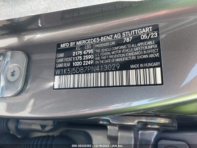 W1K5J5DB7PN413029 Mercedes-Benz Amg Cla 45 4matic