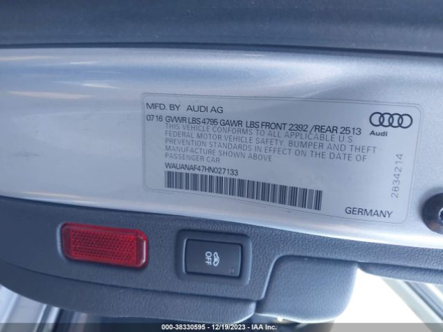 2017 AUDI A4 WAUANAF47HN027133 Photo 8