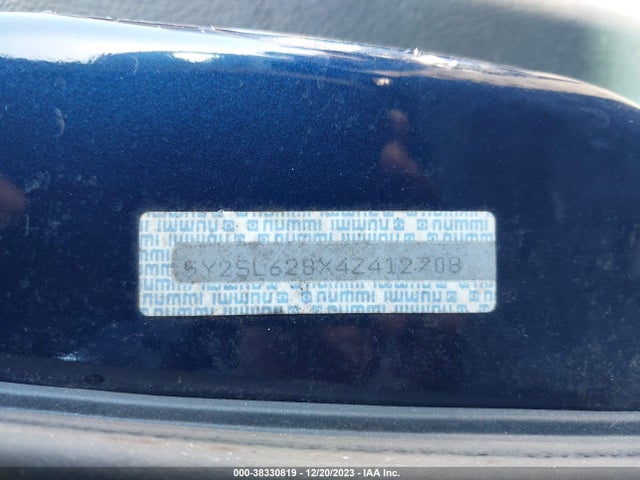 2004 PONTIAC VIBE VIN: 5Y2SL628X4Z412708