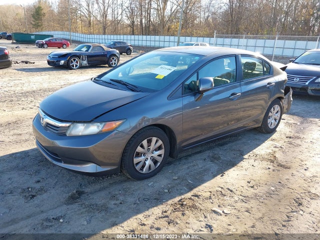 2012 HONDA CIVIC LX VIN: 2HGFB2F55CH569575