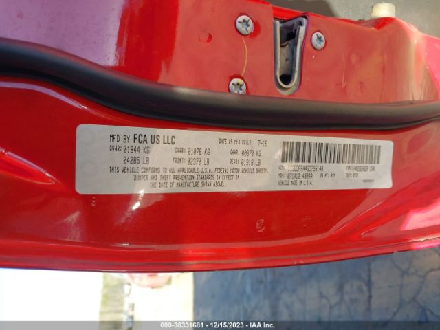 1C3CDFFA4GD796148 Dodge Dart Sxt Sport