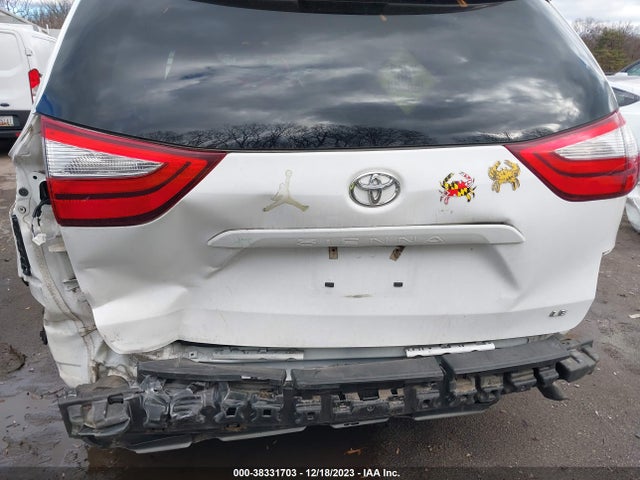 2016 TOYOTA SIENNA LE 8 PASSENGER VIN: 5TDKK3DC7GS735140