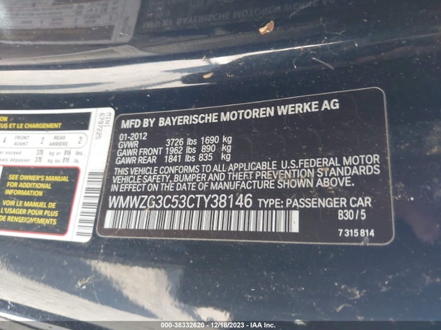 2012 MINI COOPER S CLUBMAN WMWZG3C53CTY38146 Photo 8